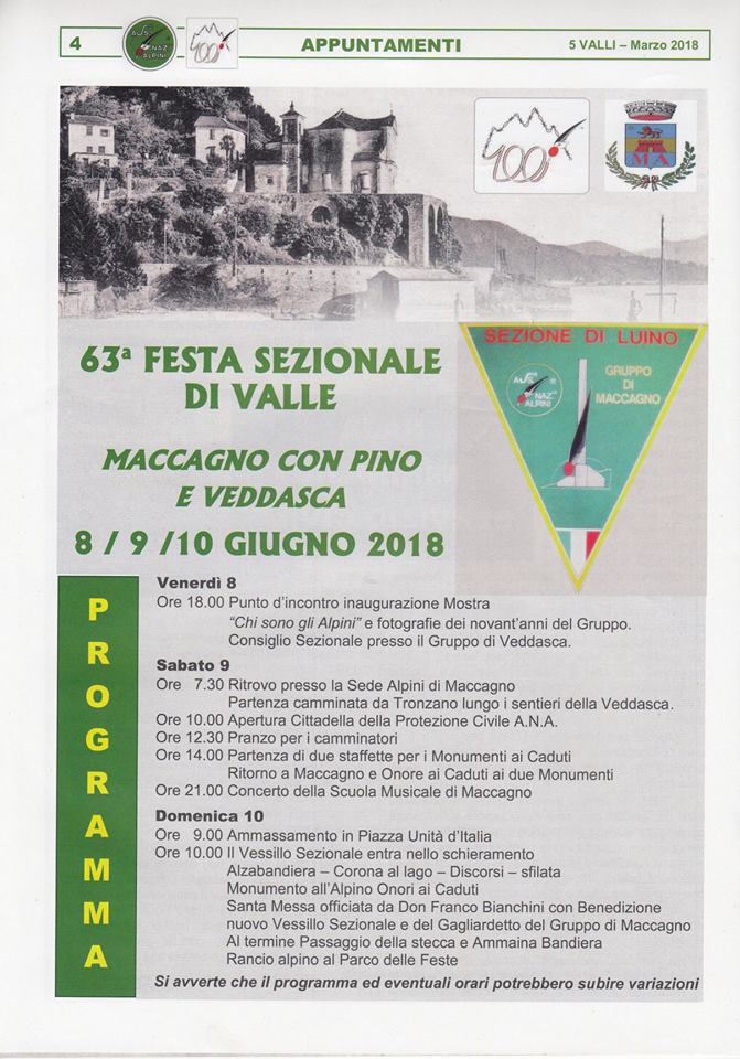 Festa Sezionale di valle degli Alpini